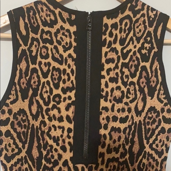 Pink Tartan Leopard Print Knit Dress - Picture 9 of 10